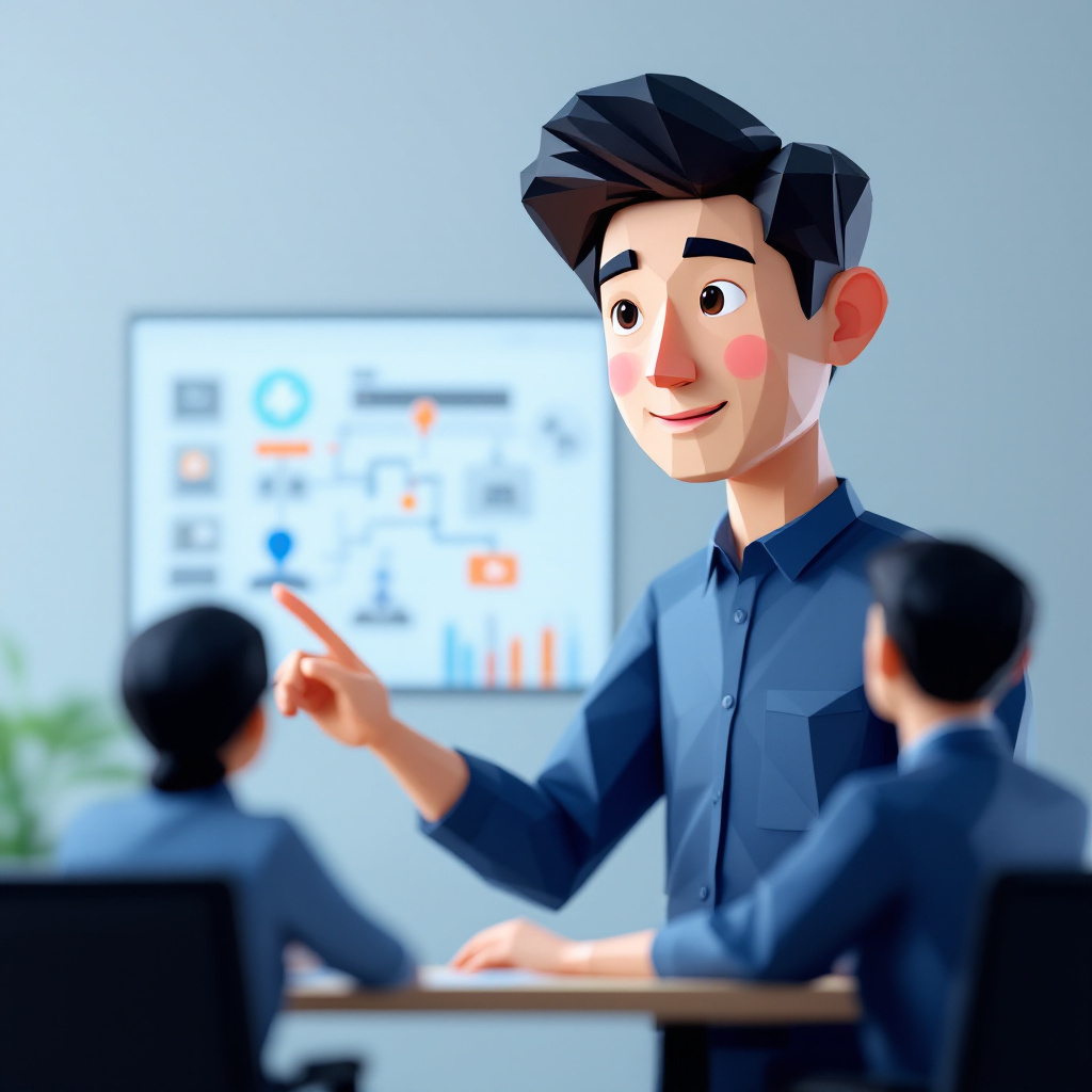 電子カルテ標準化PMのキャラクターイラスト