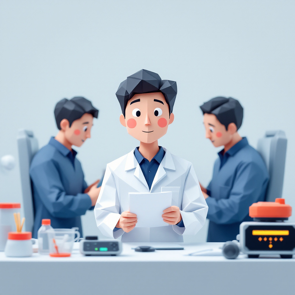 医療機器開発PM（ハード系）のキャラクターイラスト